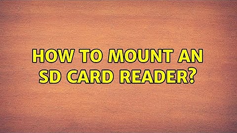 Ubuntu: How to mount an SD card reader?