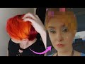 DIY vitamin C lightener | Bleaching my hair| Orange to yellow