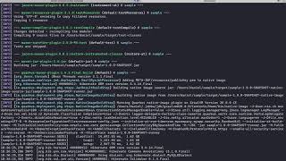 JHipster native executable using Quarkus and GraalVM.