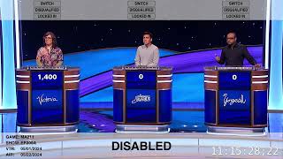 First Few Clues Of Game 209  Jeopardy Masters