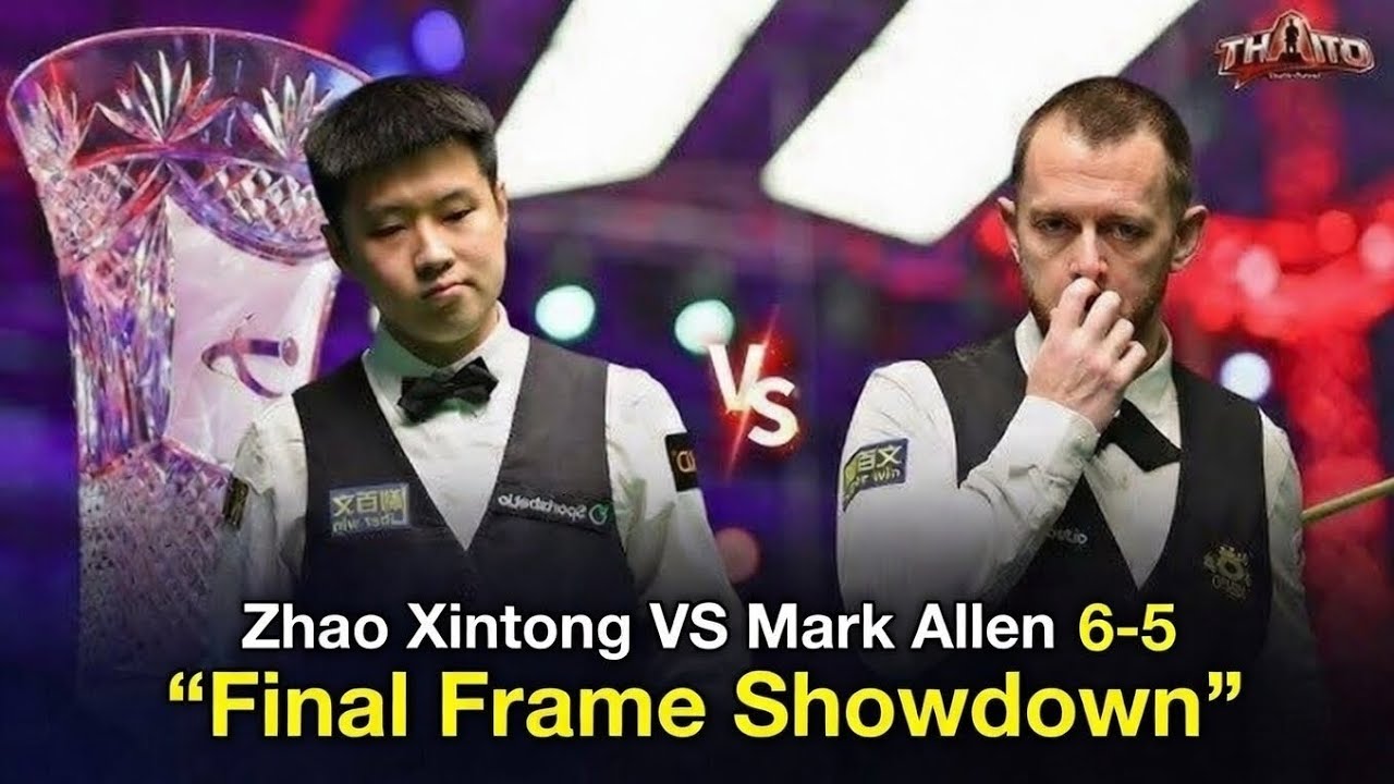 Zhao Xintong defeats Mark Allen 6-5 in a decider to set up a finale against John Higgins