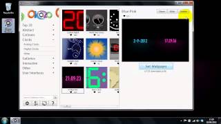 Glowing Digital Desktop Clock screenshot 5