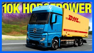 10,000 Horsepower Box Truck In Euro Truck Simulator 2
