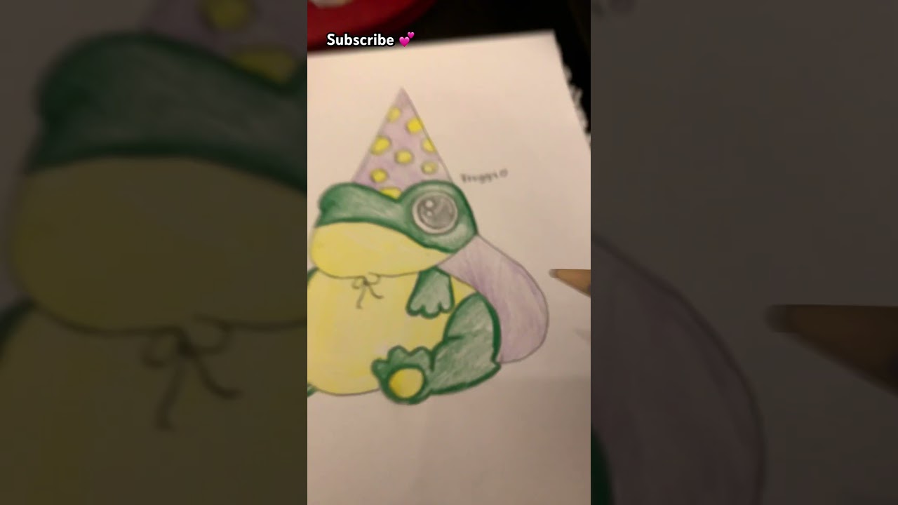 Baby cute frog DRAWING 