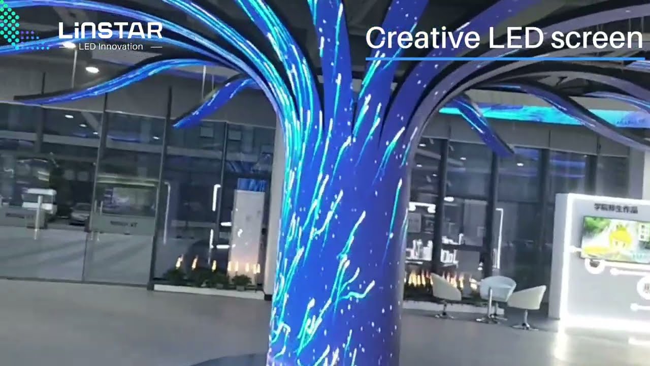 Creative LED Tree Installation: Innovative LED Design at University Library 