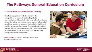 Pathways General Education Requirements - Virginia Tech