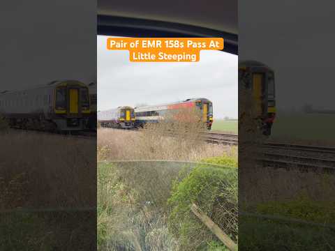 #shorts - 158847 & 158863 pass at Little Steping #class158 #railphotography #trainspotting
