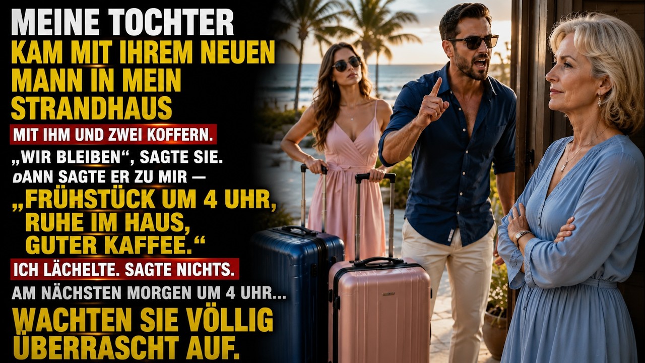 Die Tür fiel ins Schloss, und bevor ich auch nur Hallo sagen konnte, stand meine Tochter mit ihrem frisch angetrauten Ehemann in meiner Küche: „Wir bleiben ein paar Tage. Und Ryan braucht sein...