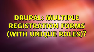 Drupal: Multiple Registration forms (with unique roles)? (2 Solutions!!)