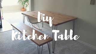 Ryan made me my dream kitchen table :) Shop the table here: http://etsy.me/2c2CY9k ...................................................................................