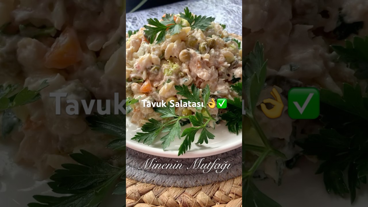 Hem Lezzetli Hem Pratik –Tavuk salatası—- #recipe #asmr #food #mınenınmutfagı