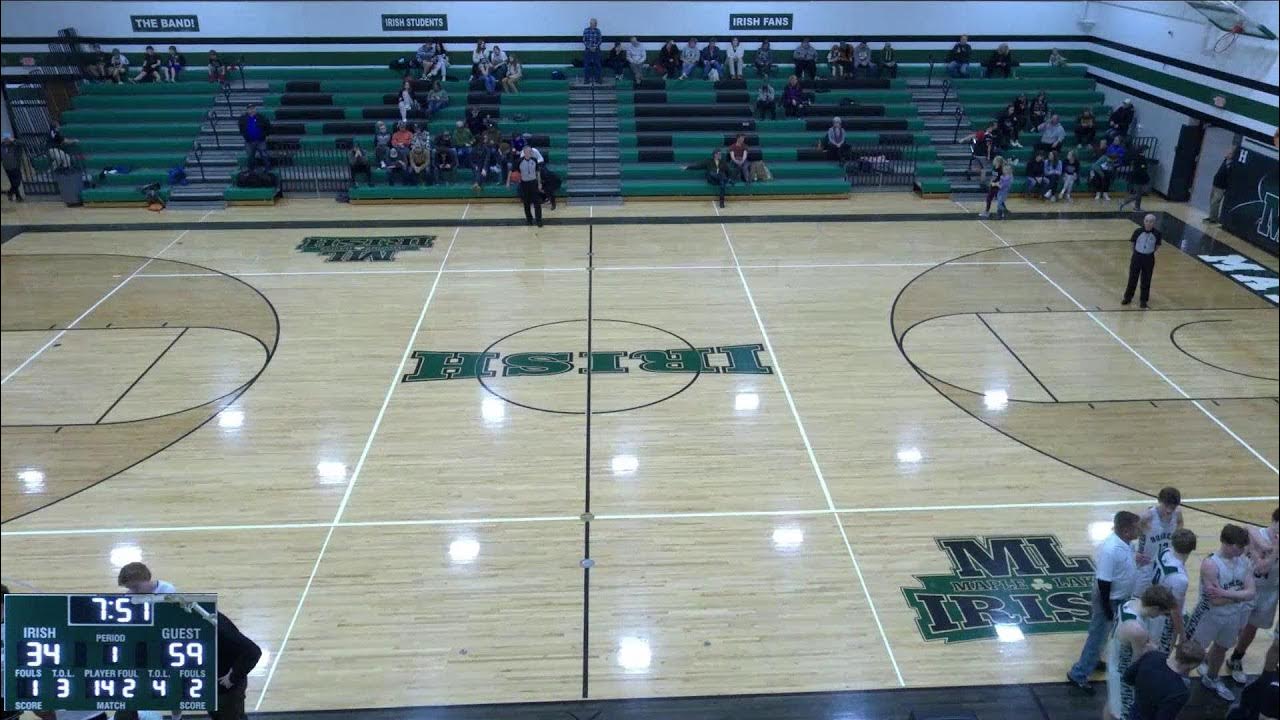 Maple Lake High School vs Holdingford High School Mens Varsity Basketball YouTube