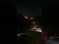 A mountain on fire as seen from Provo.
