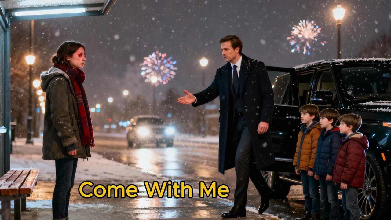 She Was Crying Alone at a Bus Stop on New Year’s Eve — Then a Billionaire Stopped