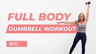 Full Body Dumbbell Workout | At Home Strength Training | All Standing, No Jumping