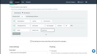 Campaign audience segmentation in BigMailer