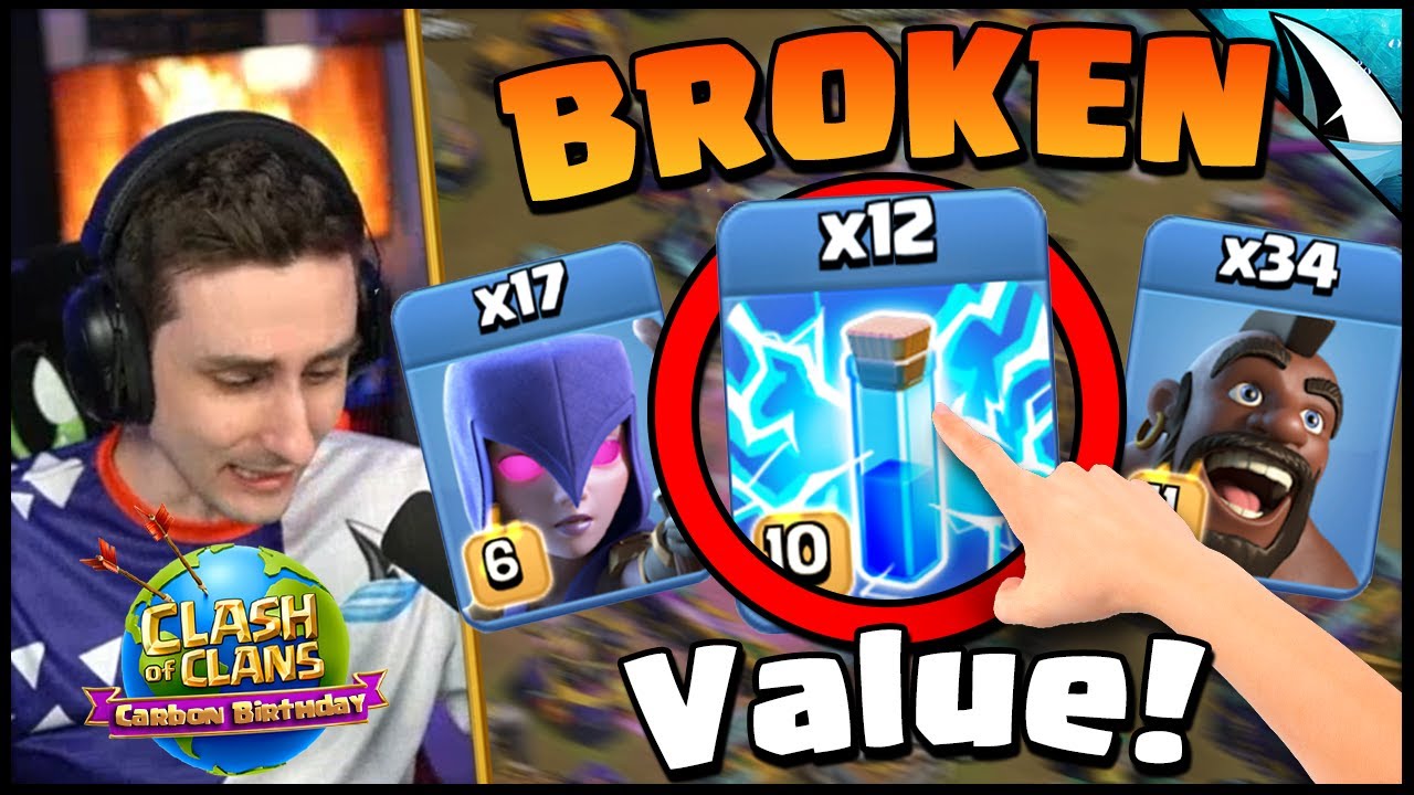 12 Lighting Spells BREAKING Clash of Clans!! Birthday War Part 1