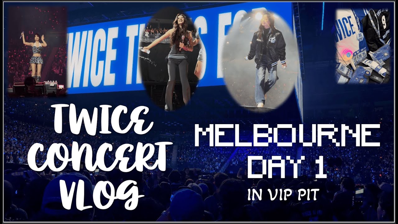 TWICE This is For Concert Vlog Melbourne Day 1 in VIP Pit 1
