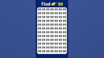 Find The Odd Number 30 #findtheoddnumber #shorts #maths #riddle #puzzle #viral #viralshorts #quiz