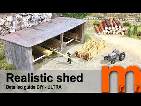 Model a wooden shed – Detailed guide DIY