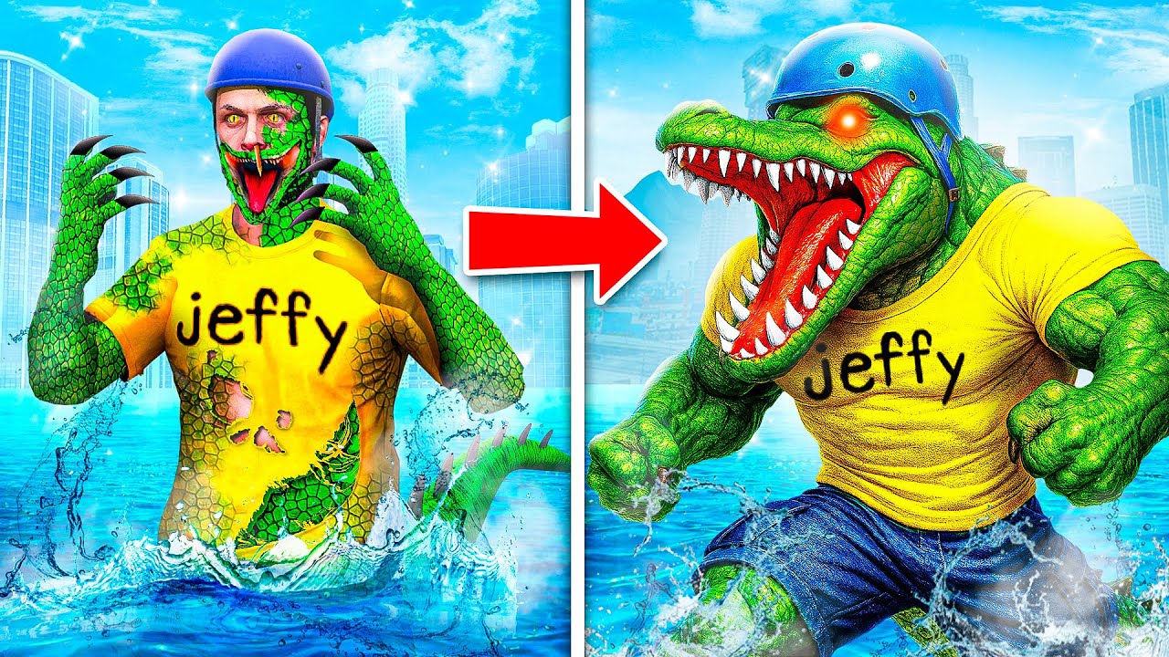 Human To CROC In GTA 5!