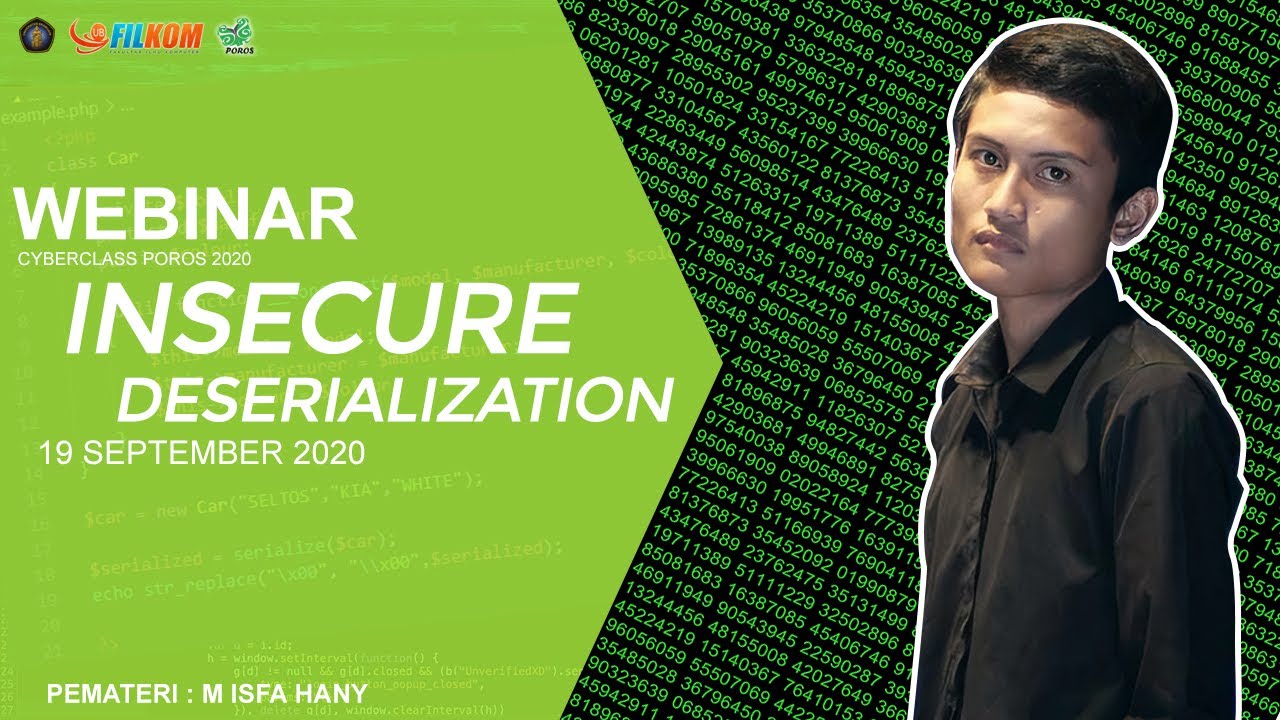 Insecure Deserialization | Webinar Cyberclass 2020 - YouTube