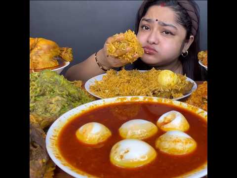 ASMR EATING SPICY CHICKEN CURRY BASMATI RICE shorts mukbangnasmreating mukbangasmr asmr