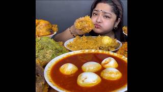 ASMR: EATING SPICY CHICKEN CURRY🔥 BASMATI RICE || #shorts #mukbangn#asmreating #mukbangasmr #asmr
