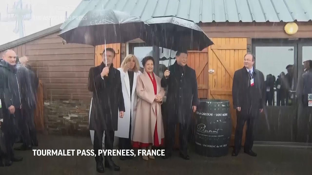 China's Xi visits Pyrenees mountains with Macron