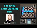 I Beat The Anna Cramling bot (2100) + ChessUp