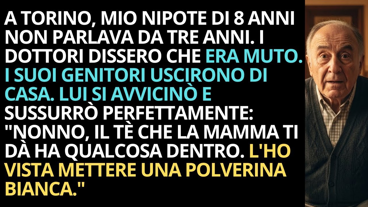 Mio Nipote "Muto" Parlò Appena I Genitori Uscirono. Quello Che Disse Mi Salvò La Vita...