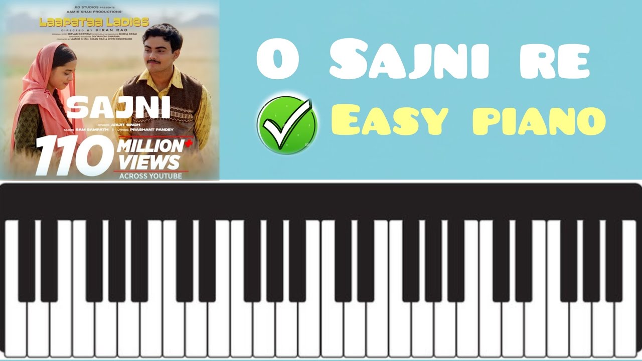 O Sajni re piano cover 🎹#arijitsingh  || laapata movie 