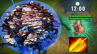 : Insane 12Minutes Radiance PudgeIMBA DPS Damage 19Kills with Aghanim + Cloak of flames Builds