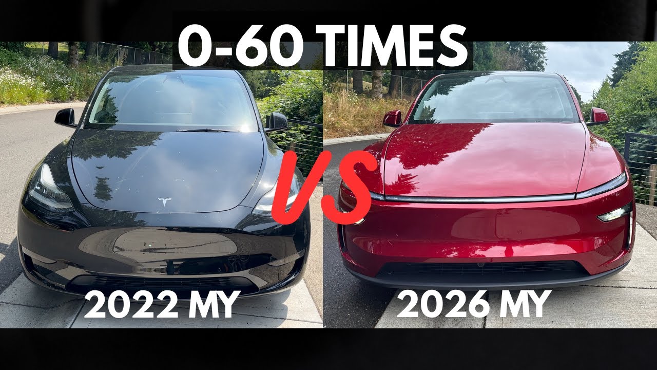 2022 vs 2026 Tesla Model Y 0-60 Test – Dragy-Verified!