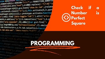 Check if a Number is Perfect Square in java