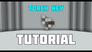 Minecraft Simple Redstone Torch Key Tutorial!
