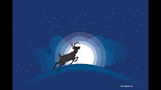 Coreldraw tutorial Animal Silhouette Moonlight Vector Illustration