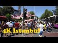 Istanbul 4K. Boat trip Uskudar - Besiktas. Walk around Besiktas.