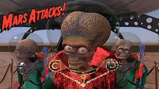 Mars Attacks! 1996 Tim Burton Film | Jack Nicholson, Glenn Close, Annette Bening | Movie Review