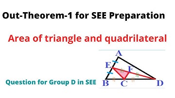 SEE Out-Theorem-1: Area of triangle and quadrilateral