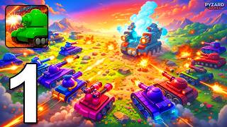 Epic Tank Wars: Merge Warzone - Gameplay Walkthrough Part 1 - Tank Wars Battle (Android, iOS) screenshot 2