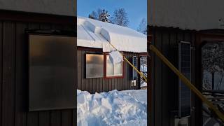 Satisfying Yet Scary Snow Removal 😨☃️