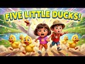 "🐥 Five Little Ducks - The Catchiest Nursery Rhyme for Kids! 🎵 Sing-Along Fun!"