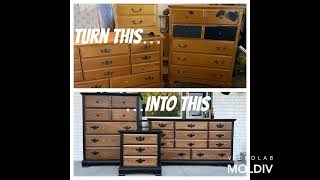  Outdated to modern furniture Transformation - thrifty remodel - Restoration