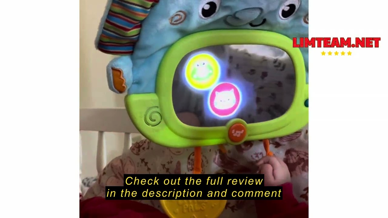 Review Bambiya Baby Tummy Time Mirror for Floor, Crib, Play Gym & Stroller - Soft Elephant Baby Mirr