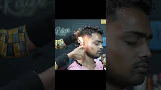 Fire Massage On Ear ASMR | Barber Girl Chaitali Doing Fire Massage #shorts