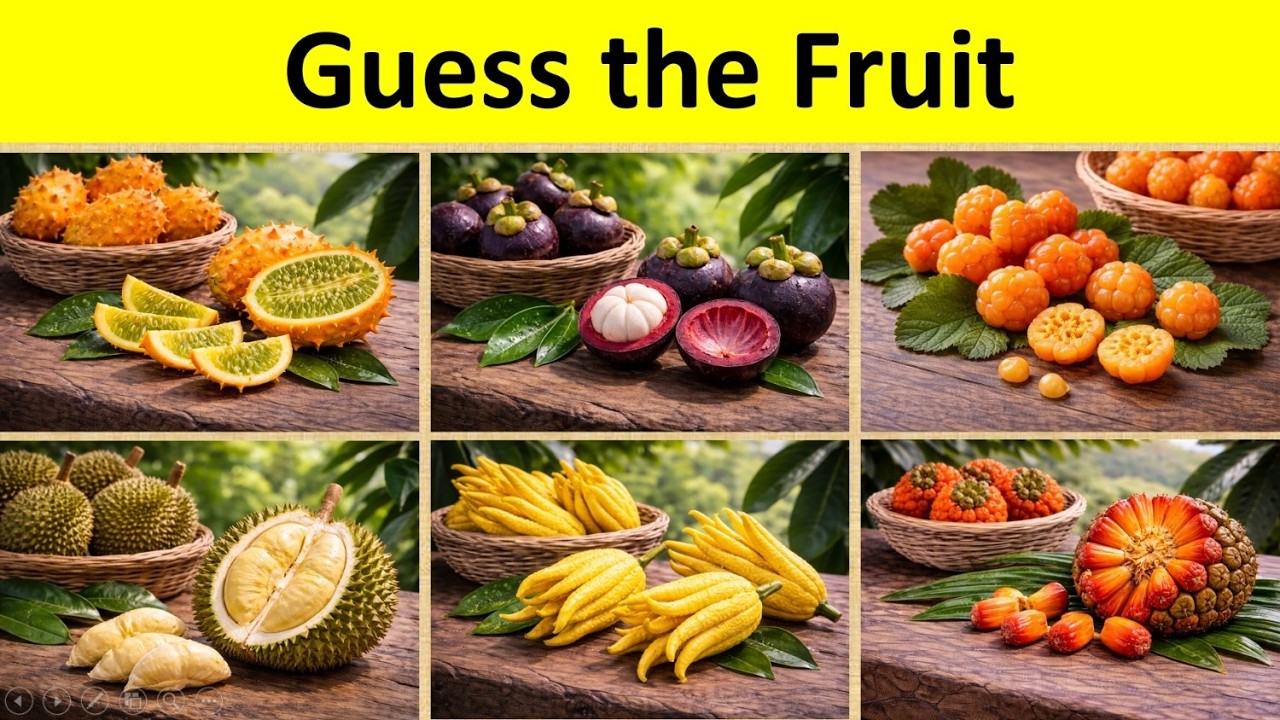 Guess the Fruit Challenge 🍍 | How Many Can You Identify?