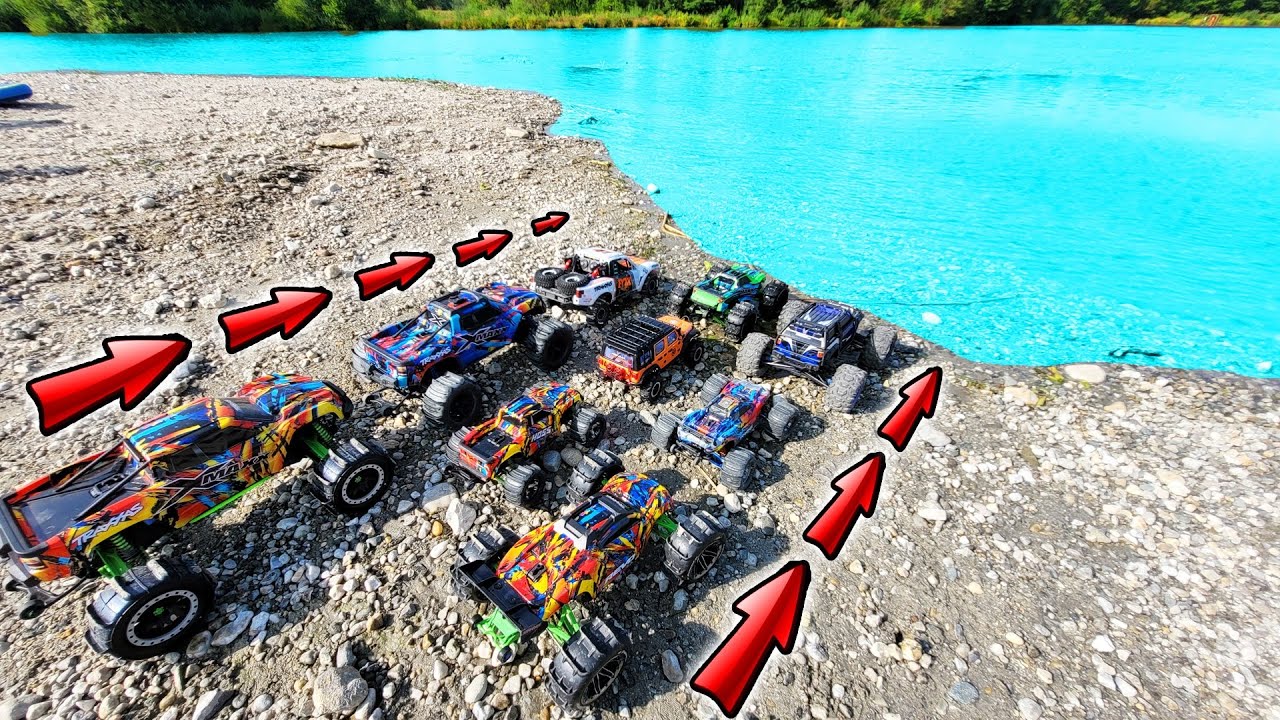 Mit RC AUTOS über WASSER fahren geht dieses MAL SCHIEF! YouTube