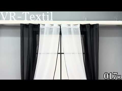 Кухонні штори (265х170см.), на карниз 1-1,5м. Колір чорний з білим. Код 017к 52-1166, видео 1