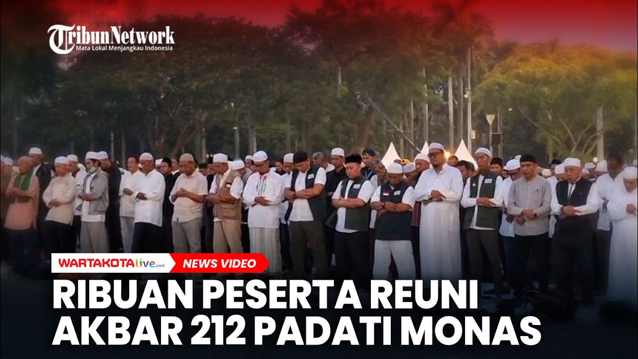 Ribuan Peserta Reuni Akbar 212 Padati Monas, Galang Donasi Banjir Sumatera